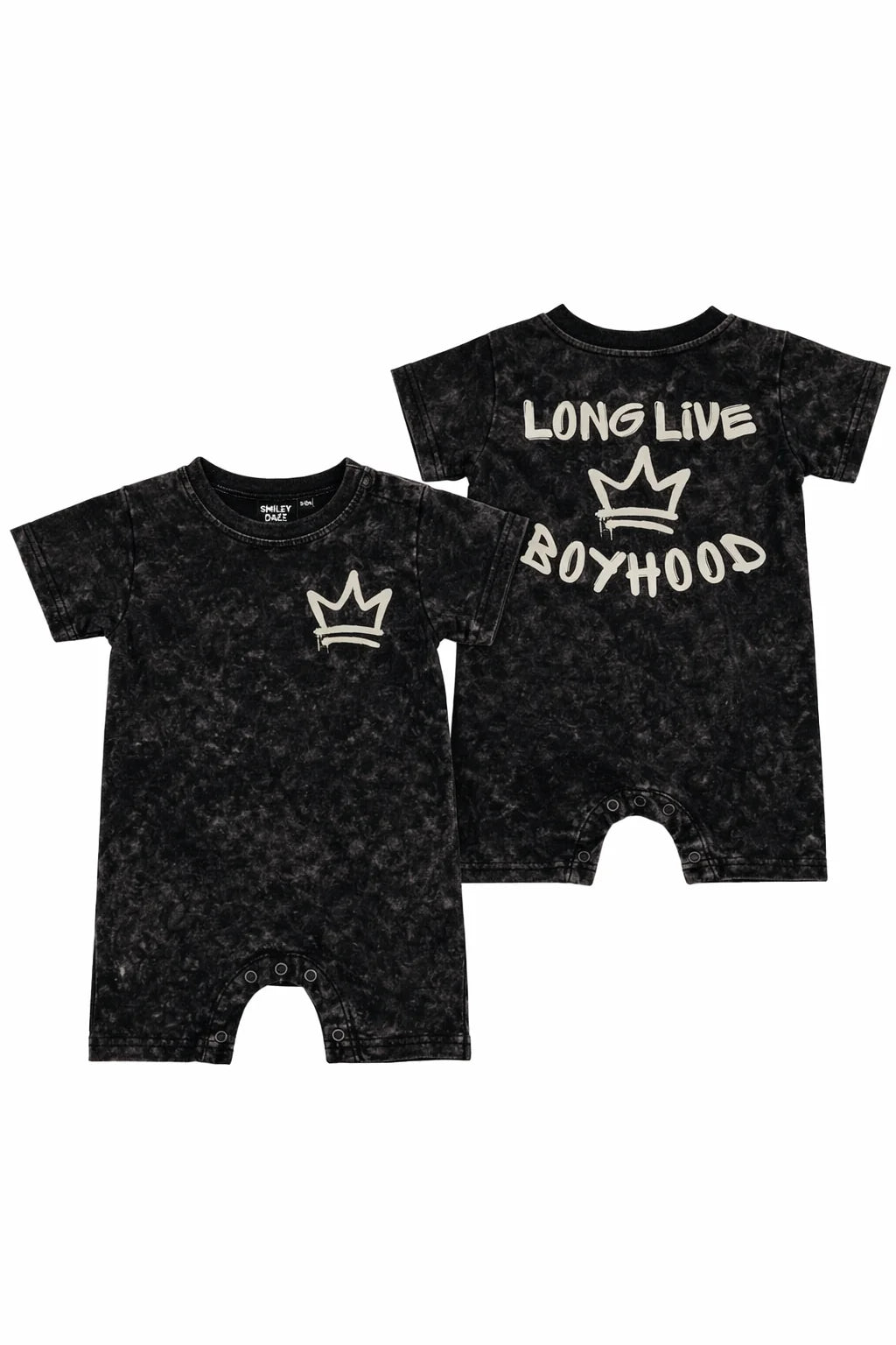 Long Live Boyhood Crown Romper
