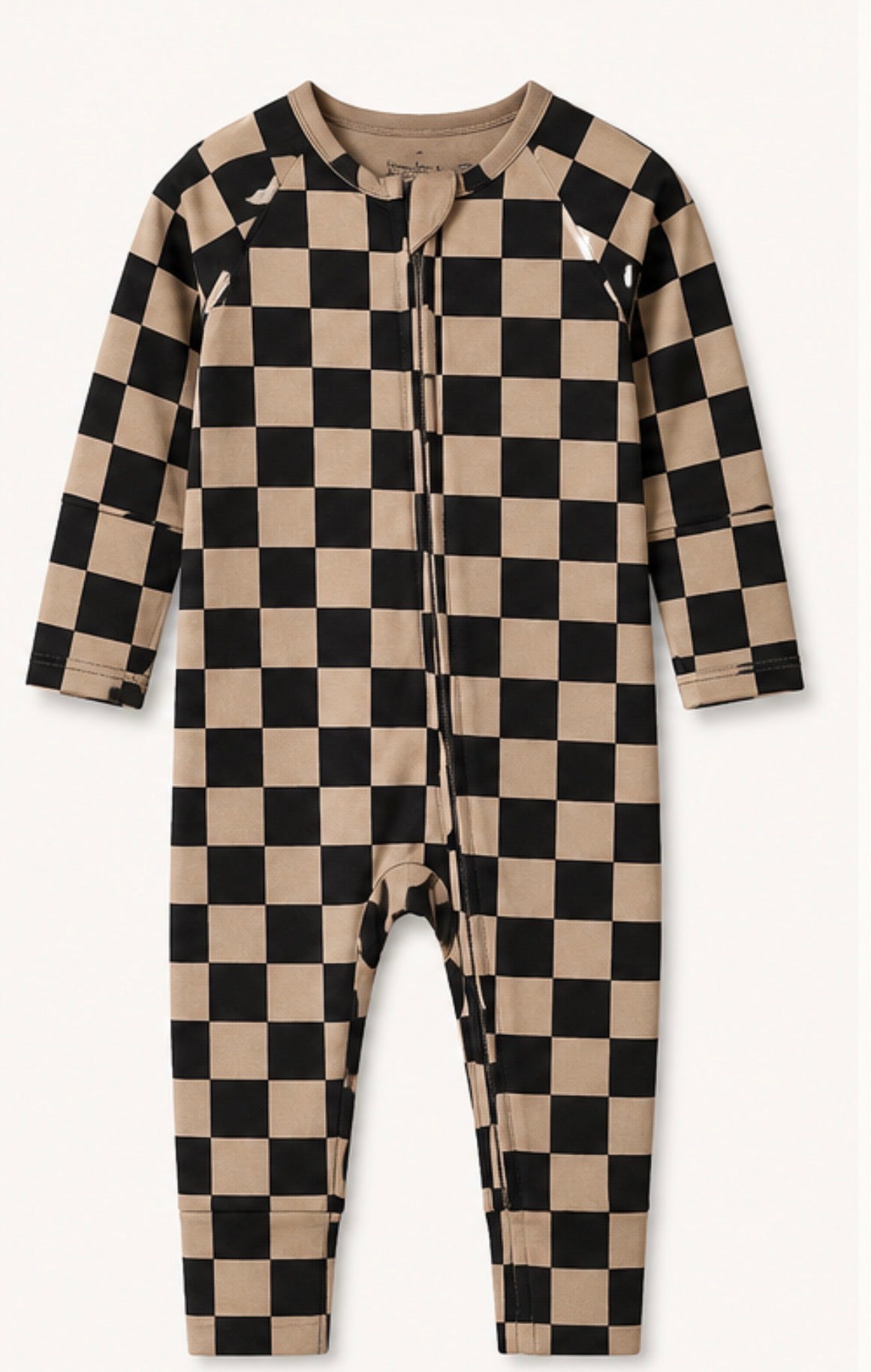 BLACK CHECKERBOARD BAMBOO PAJAMAS