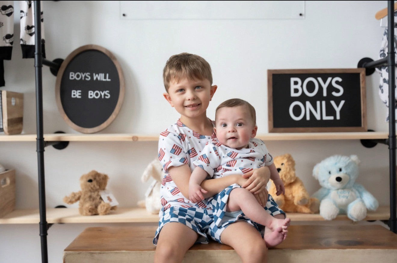Cargo Shorts Set | Patriotic Vibes