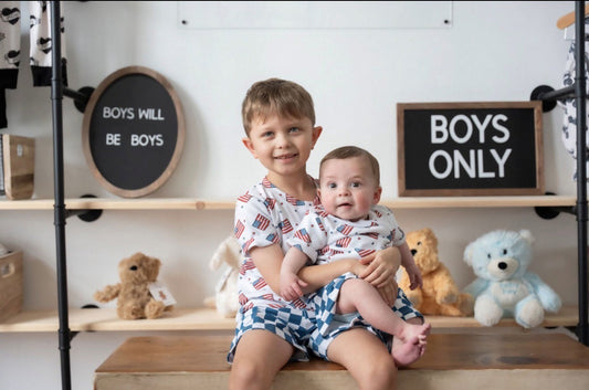 Cargo Shorts Set | Patriotic Vibes